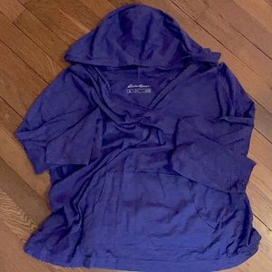 Women’s EUC Purple light weight pull over XXL